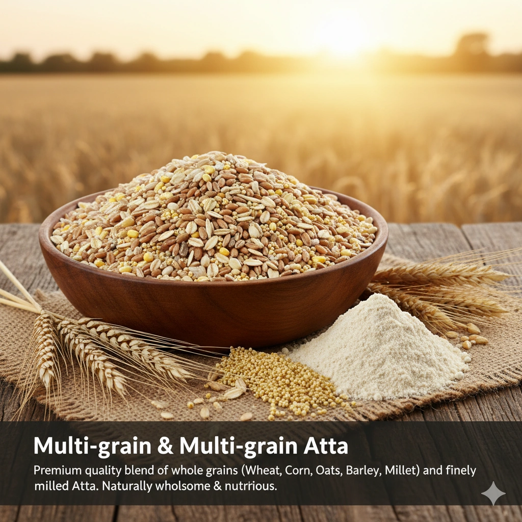 multi grain and multi grain atta